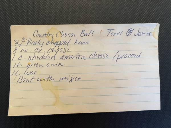 Original recipe card IMG_9111