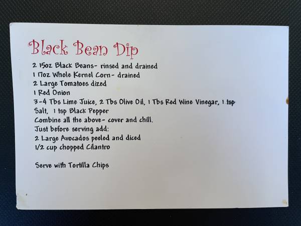 Original recipe card IMG_9117
