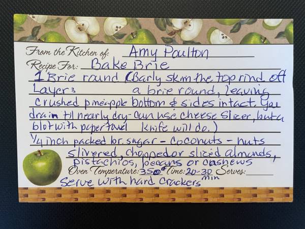 Original recipe card IMG_9119