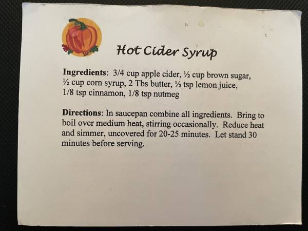 Original recipe card IMG_9132