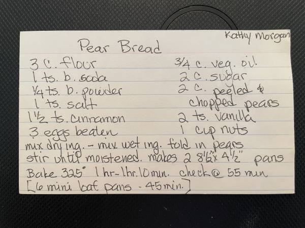 Original recipe card IMG_9136