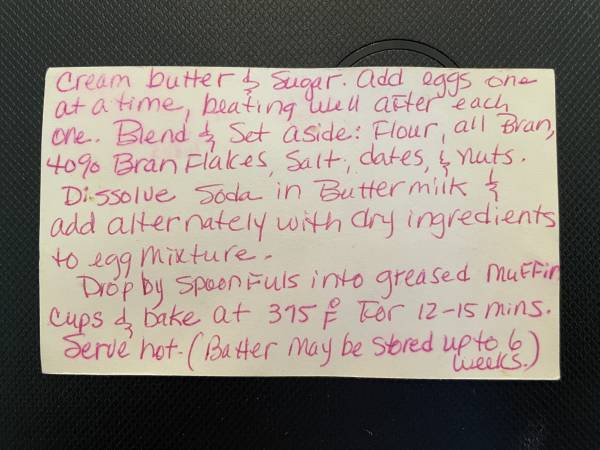 Original recipe card IMG_9149