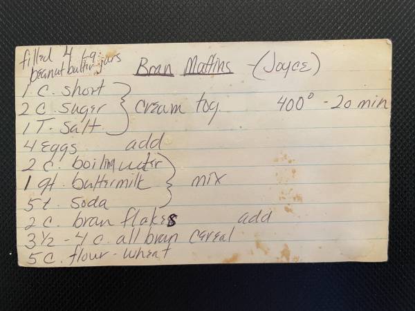 Original recipe card IMG_9150