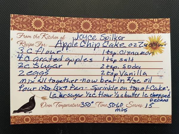 Original recipe card IMG_9160