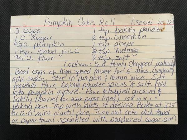 Original recipe card IMG_9166