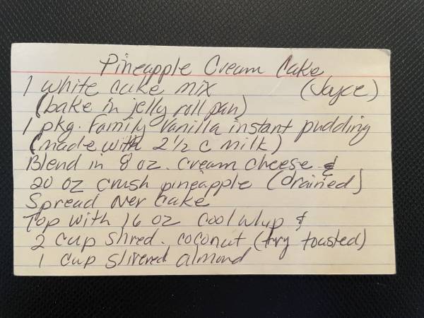 Original recipe card IMG_9170