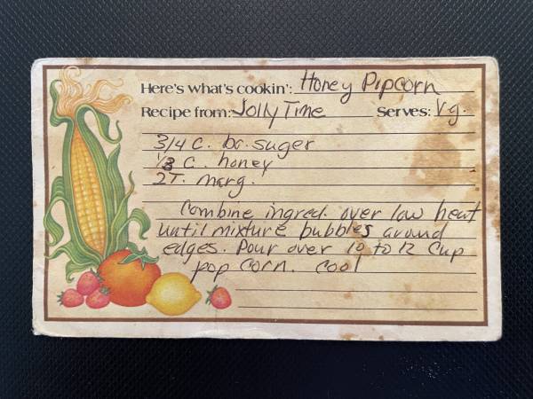 Original recipe card IMG_9178