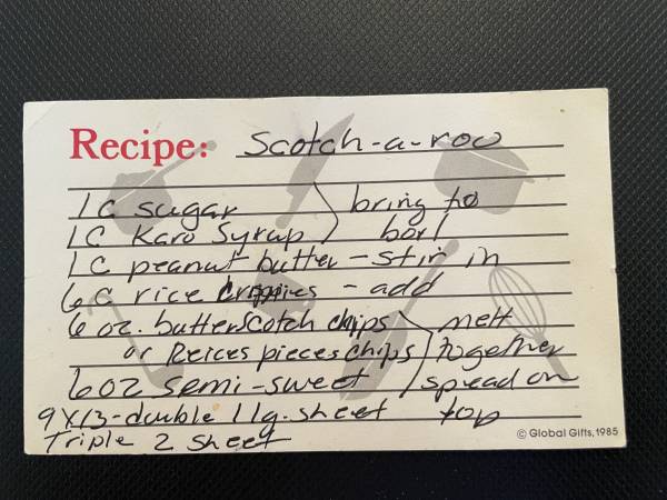 Original recipe card IMG_9179
