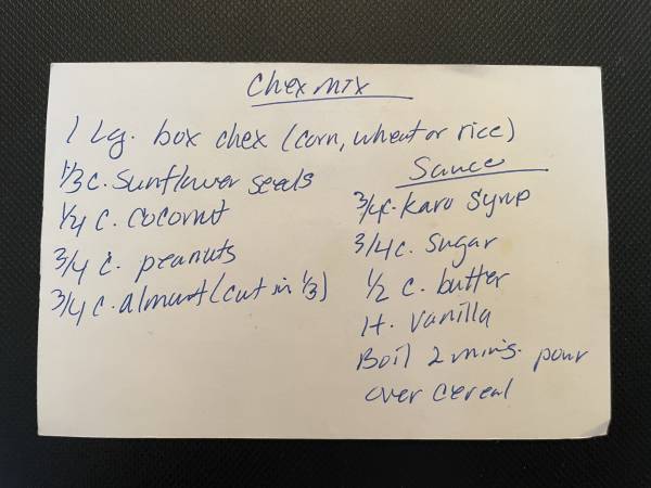 Original recipe card IMG_9190