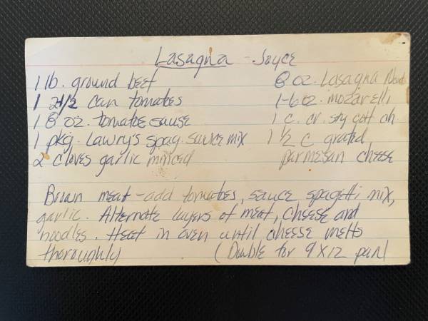 Original recipe card IMG_9197