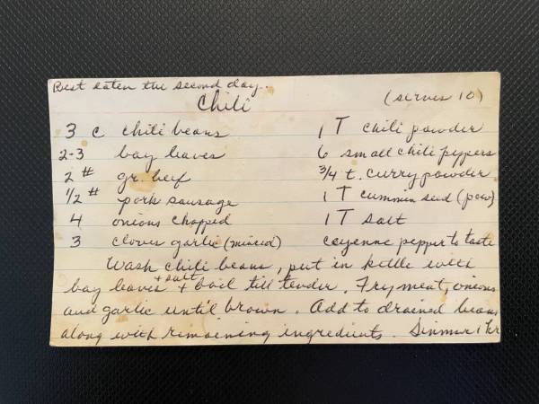 Original recipe card IMG_9199