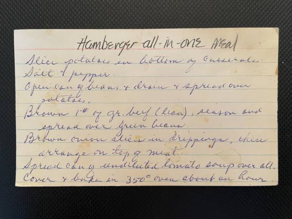 Original recipe card IMG_9200