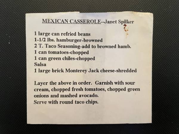 Original recipe card IMG_9203
