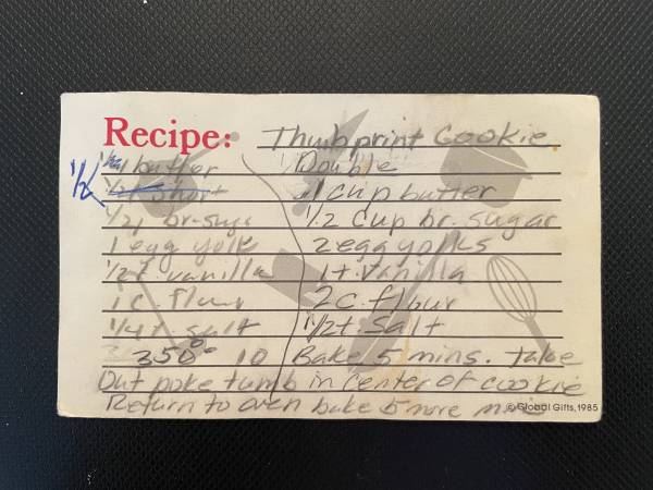 Original recipe card IMG_9210