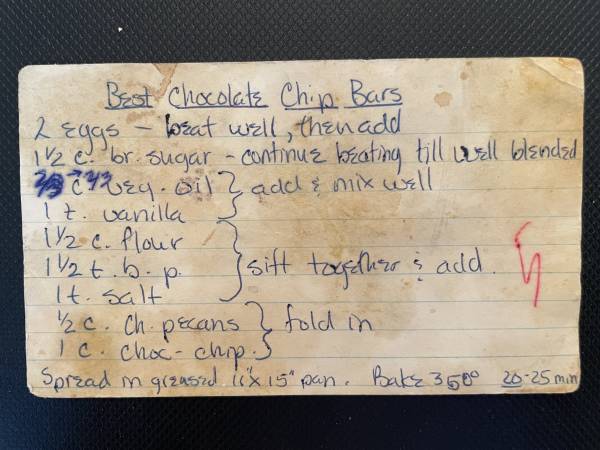 Original recipe card IMG_9211