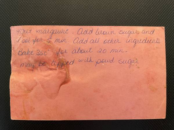Original recipe card IMG_9215