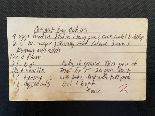 Original recipe card IMG_9219