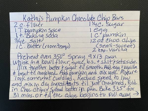Original recipe card IMG_9222