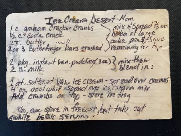 Original recipe card IMG_9230