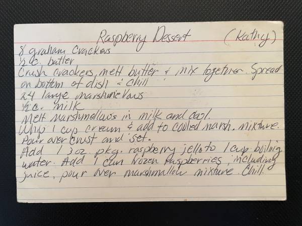 Original recipe card IMG_9246