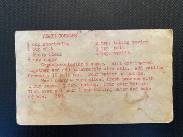Original recipe card IMG_9248