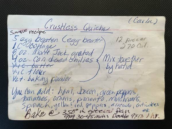 Original recipe card IMG_9255