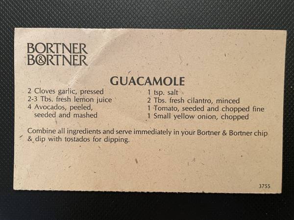 Original recipe card IMG_9266