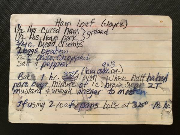 Original recipe card IMG_9333