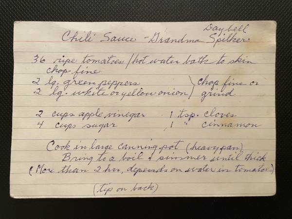 Original recipe card IMG_9339