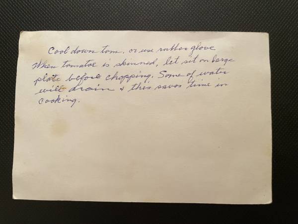 Original recipe card IMG_9340