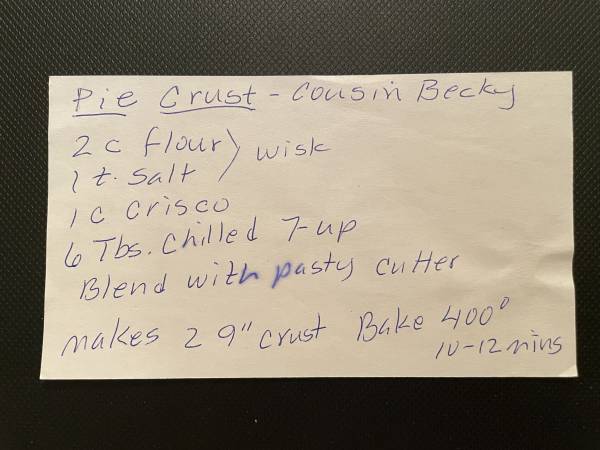 Original recipe card IMG_9346