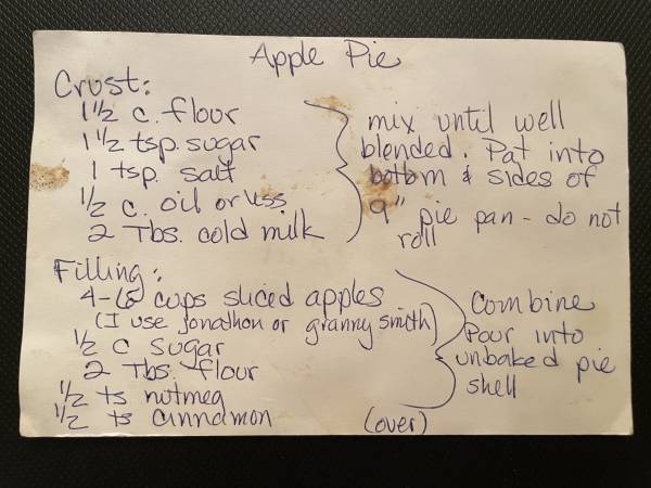 Original recipe card IMG_9348