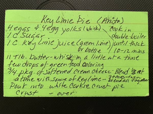 Original recipe card IMG_9350