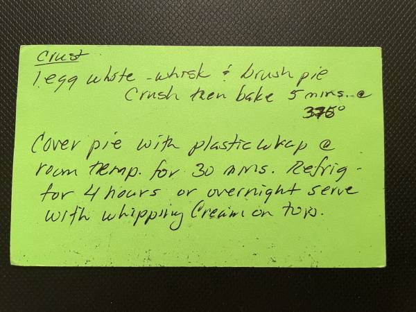 Original recipe card IMG_9351