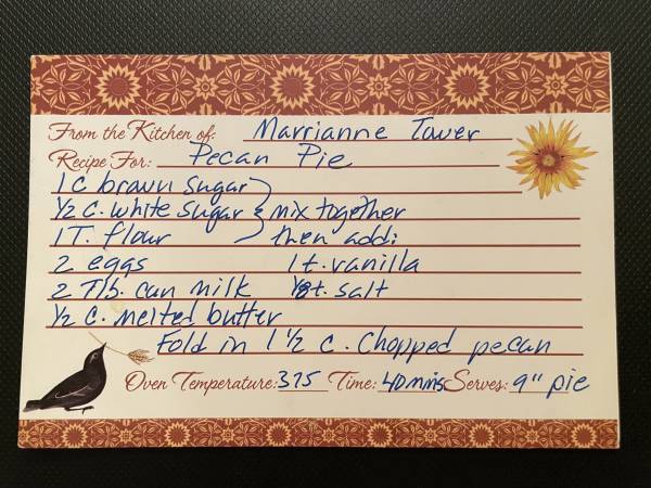Original recipe card IMG_9359