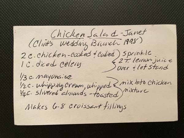 Original recipe card IMG_9377