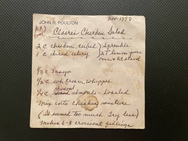 Original recipe card IMG_9380