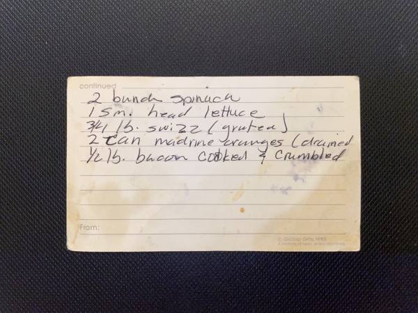Original recipe card IMG_9387