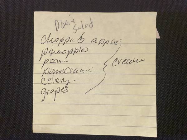 Original recipe card IMG_9394