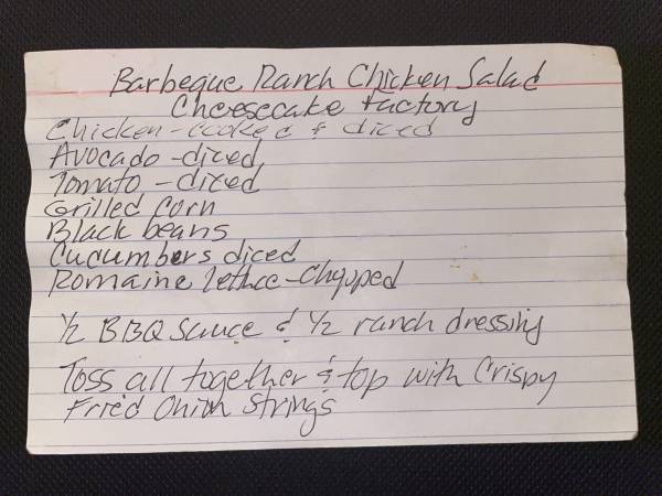 Original recipe card IMG_9397