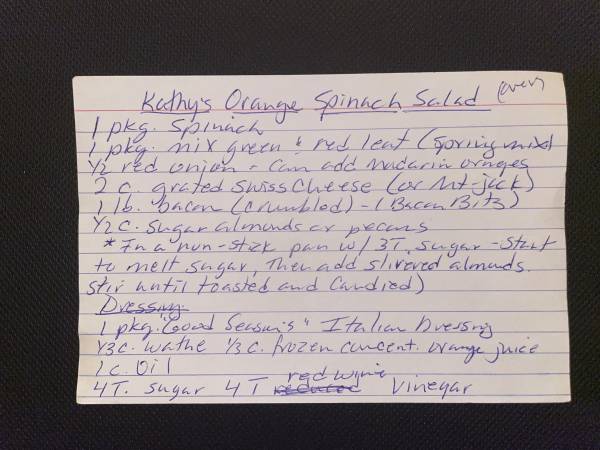 Original recipe card IMG_9400