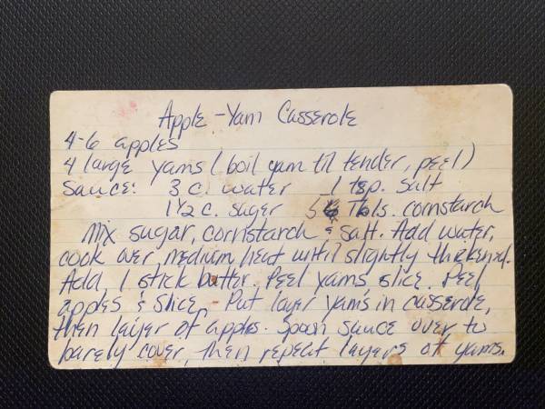 Original recipe card IMG_9414