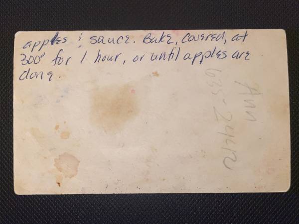 Original recipe card IMG_9415