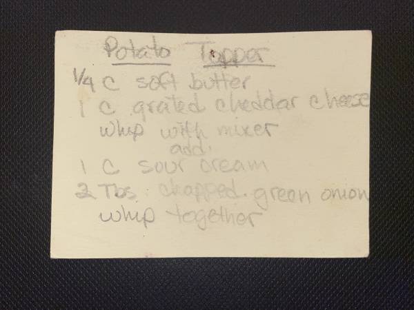 Original recipe card IMG_9424