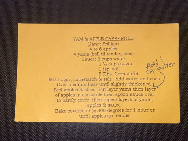 Original recipe card IMG_9426