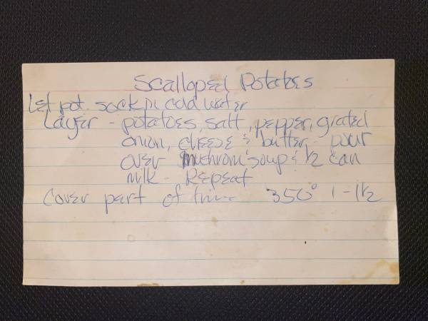 Original recipe card IMG_9427