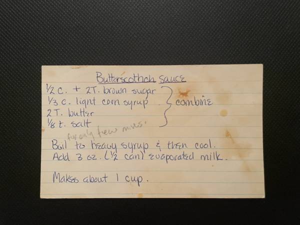 Original recipe card IMG_9432