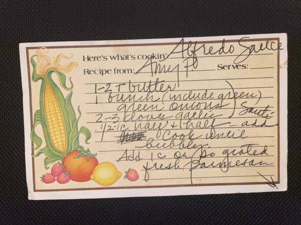 Original recipe card IMG_9435