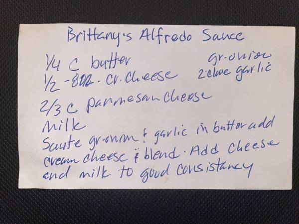 Original recipe card IMG_9437