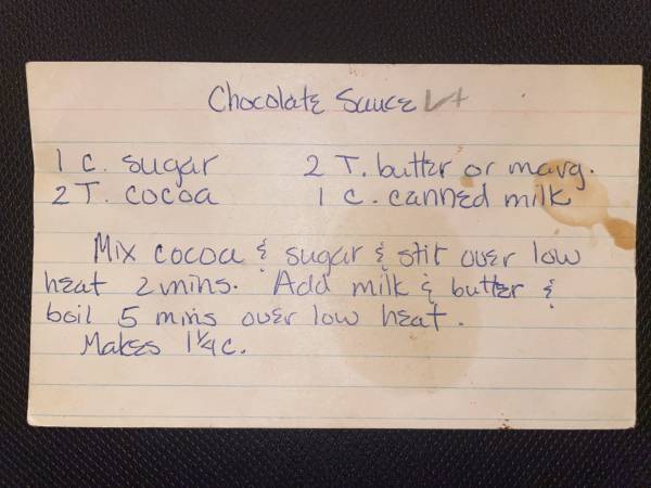Original recipe card IMG_9438